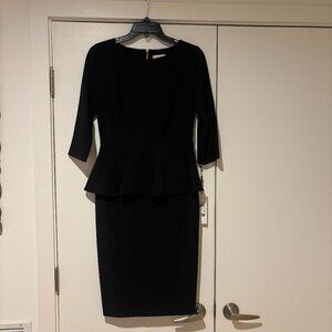 Black Peplum Dress